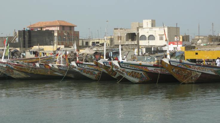 Fischerboote in St Louis